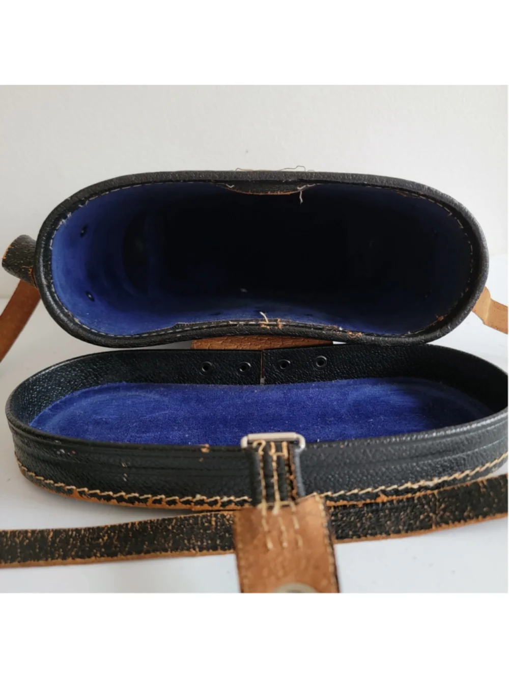 Vintage Binoculars Case 50s - 60s Case Only Mid Century, Closure Good Strap